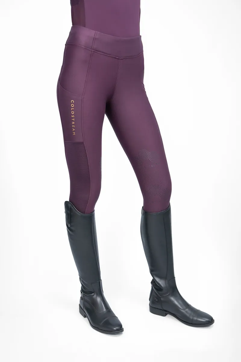 Coldstream Ednam Riding Tights - Mulberry Purple